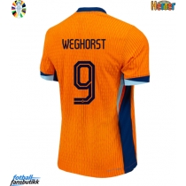 Nederland Wout Weghorst #9 Hjemmedrakt EM 2024 Kortermet